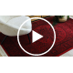 Tapete ORIENT 6039 bordeaux / preto Moldura, Roseta, oriental, com franjas